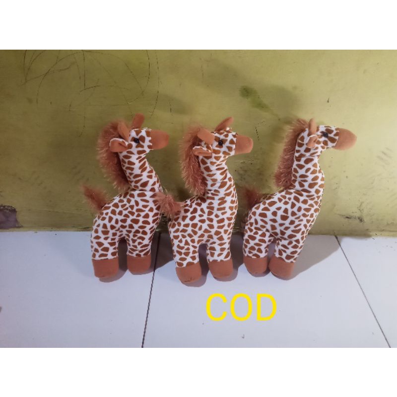 boneka jerapah/kuda jerapah ukuran S