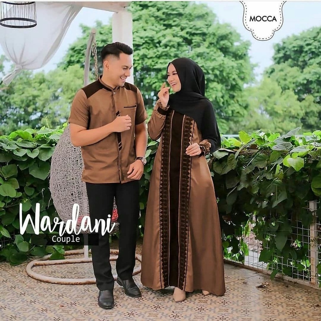 Baju Couple Lebaran Pasangan Remaja Suami Istri Terbaru 2022 Dress Muslim Wanita Remaja Couple Kafta