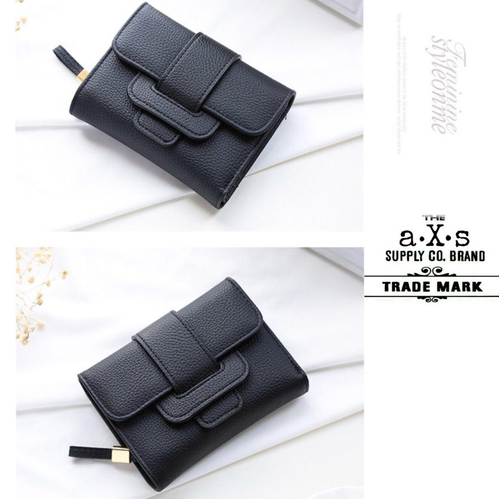 A1 Promo Dompet Wanita Lucu Elegan Bahan Taiga Ukuran 19x9 Warna Ungu Tosca Biru Hitam Fanta Murah