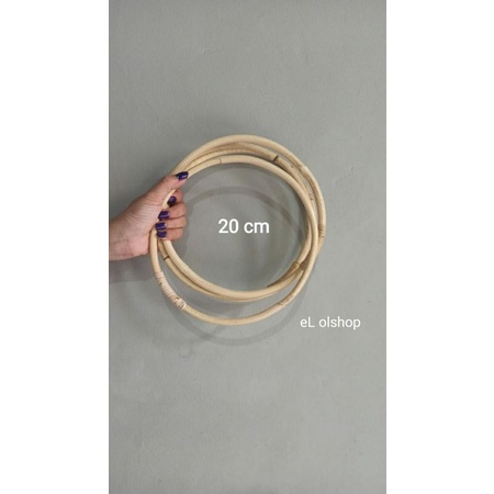 Gelang Rotan Ring Rotan Holahop Hulahop Dekorasi 20cm