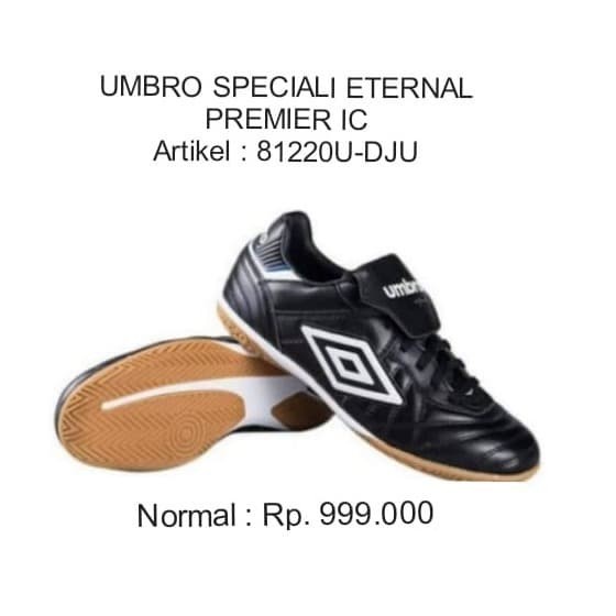 Sepatu Futsal Umbro Speciali Eternal Premier IC Original