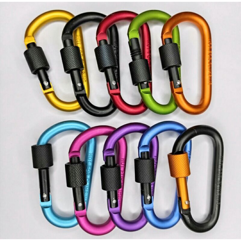 LIXADA CARABINER SCREW OUTDOOR 8cm Original / CARABINER GANTUNGAN