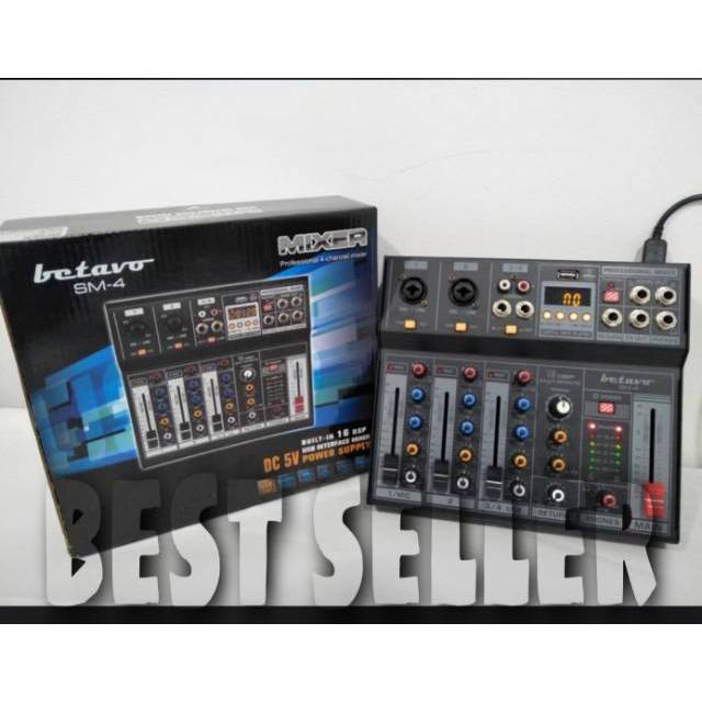 BETAVO SM 4 Mixer 4 Channel Bluetooth Original