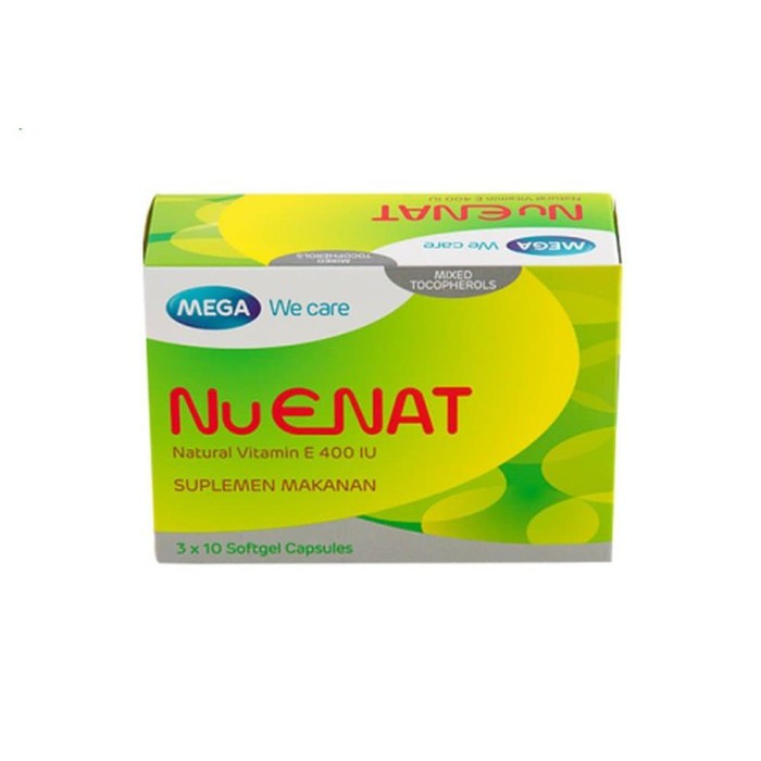 NU ENAT NATURAL VITAMIN E 400 IU 30' MEGA WE CARE 100% ASLI