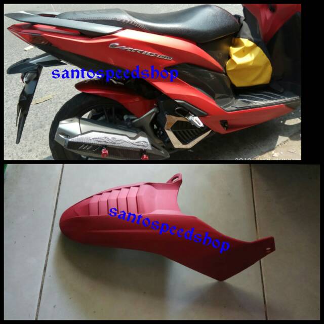 Huger spakbor kolong Vario 150 merah doff