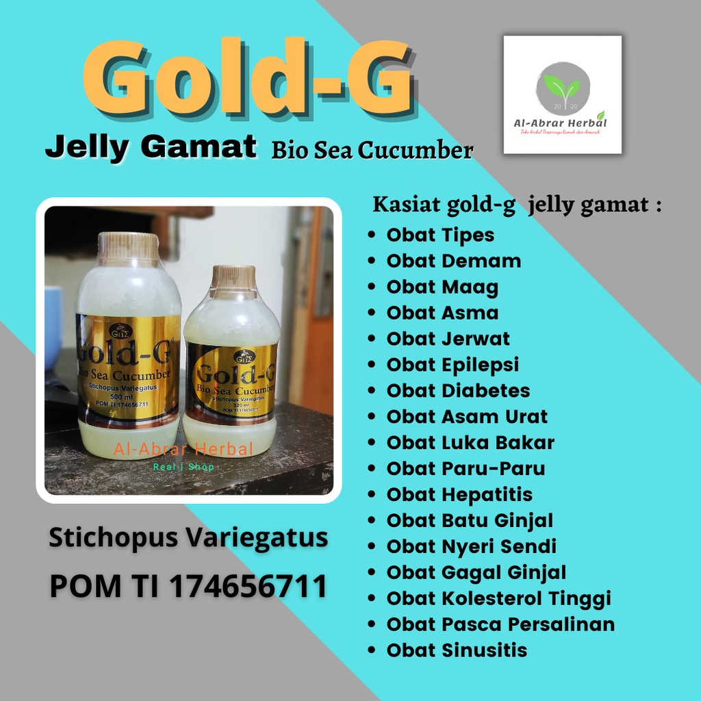 Jelly gamat GOLD-G 500ml|gold g bio sea cucumber|gamat gold|gamat|gold g|jelly gamat emas