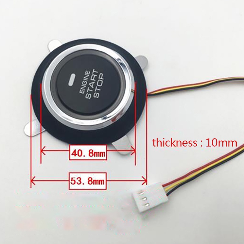 Deid Tombol Tekan Starter Ignition Start Stop 12V Pengganti Untuk Mesin Mobil