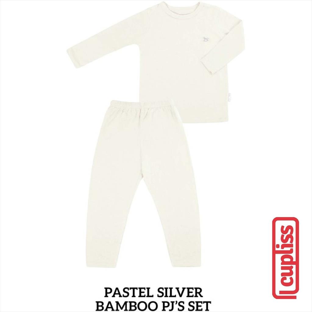 Pastel Silver Little  Palmerhaus Bamboo PJS Piyama Anak