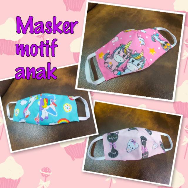 Masker Kain Motif Anak Lucu Shopee Indonesia