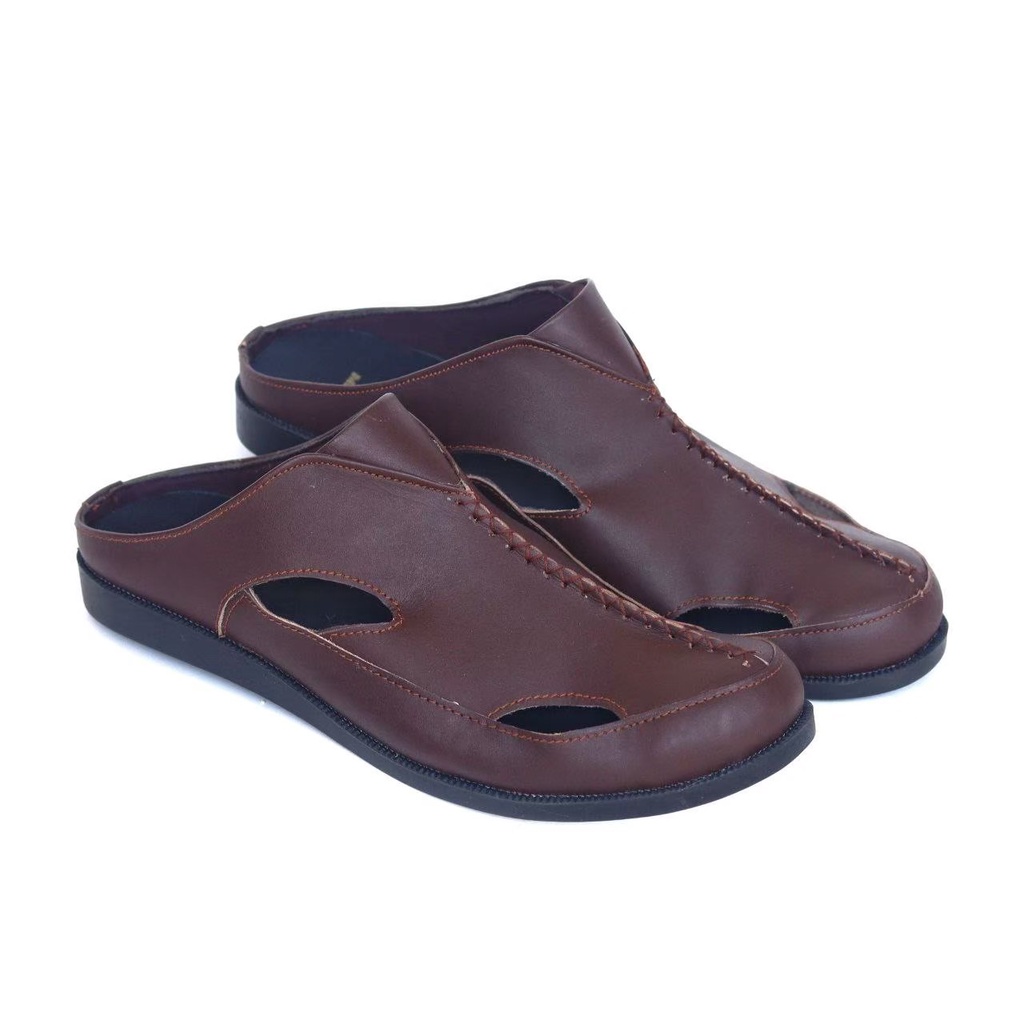 SEPATU sandal KULIT  Pria MR JOE bustong hiro WIRO ASLI ORIGINAL FHASION SANTAI RESMI KERJA KANTOR - SENDAL SLIP ON SELOP SLOP SLIDE SLIPER KULIT COWOK - SANDAL INDIAN PRIA