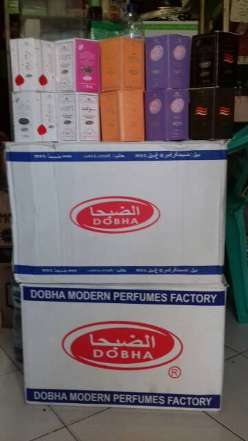 Promo grosir parfum dobha 6ml (  kusus pembelian 1 carton/ 22,5lusin.. )