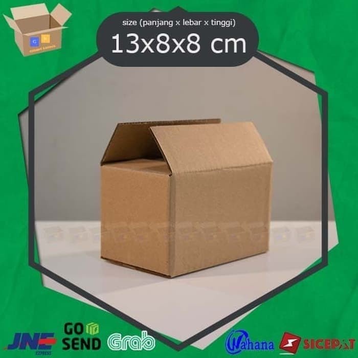 Jual KARDUS PACKING KARDUS POLOS BOX POLOS MURAH 13 X 8 X 8 Cm Shopee Indonesia