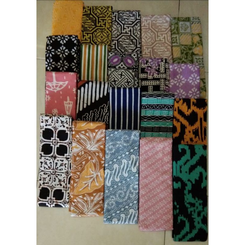 

pesanan batik cap handmade + kardus