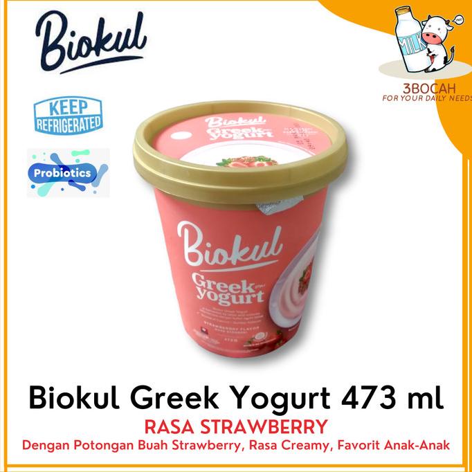 

Biokul Greek Yogurt 473 Ml Plain Strawberry Blueberry Honey Ready