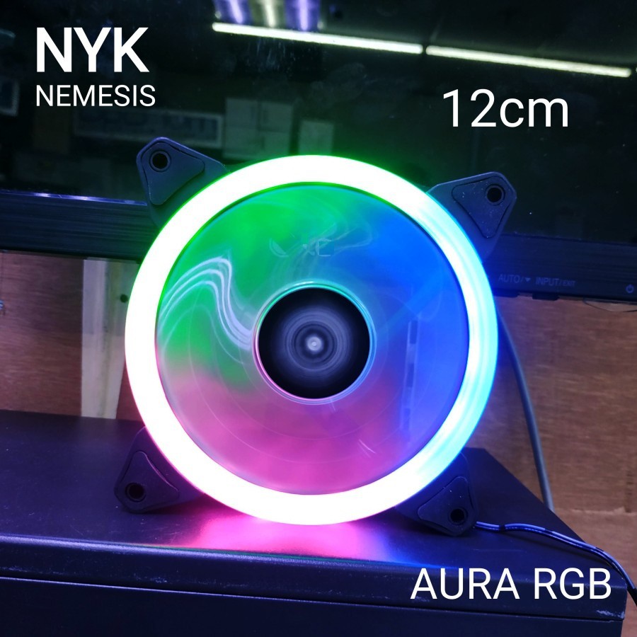 Fan Case PC Kipas Casing 12cm NYK Nemesis Aura RGB