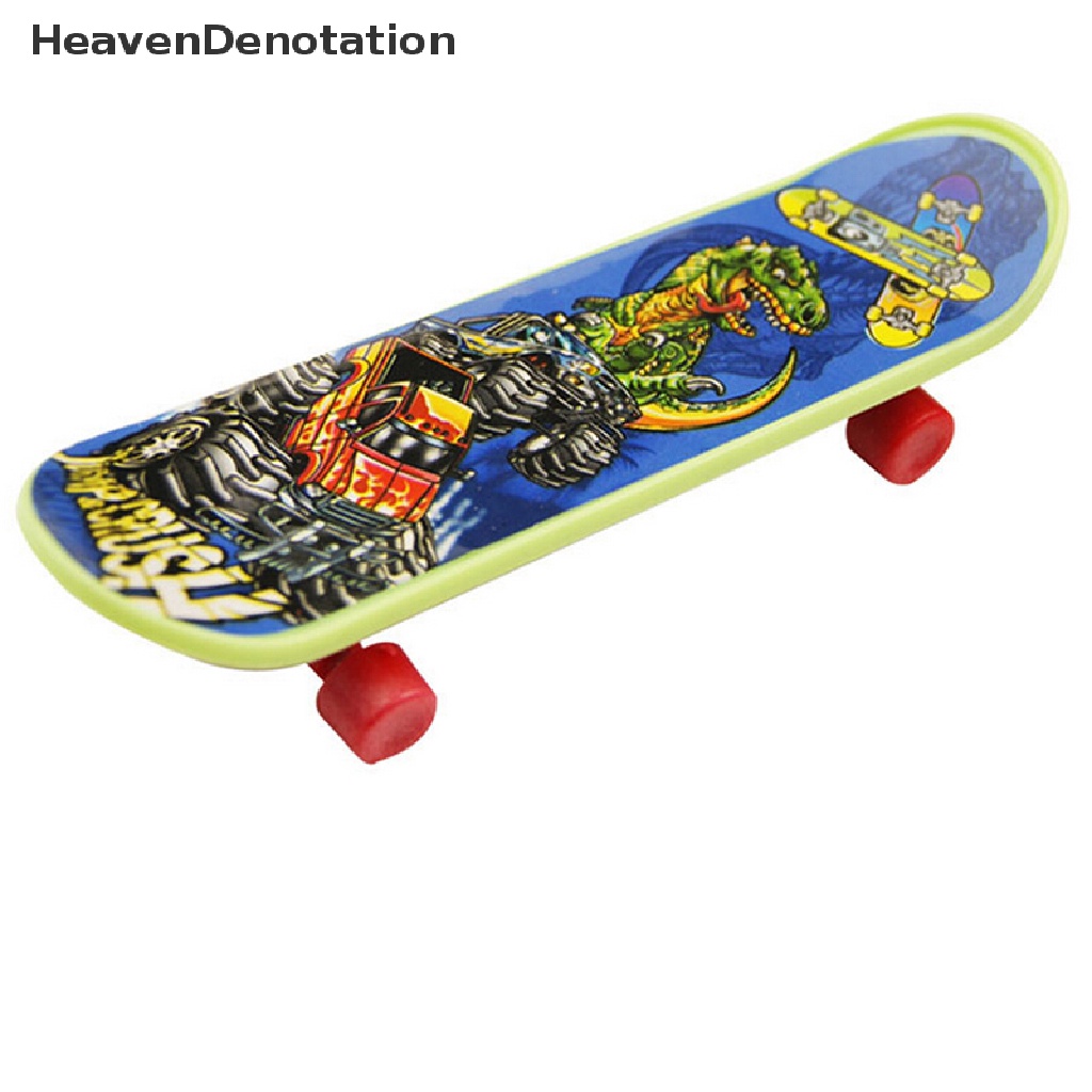 [HeavenDenotation] 1X Mini Finger Board Skateboard Novelty Kids Boys Girls Toy Gift for Party 3.7&quot;