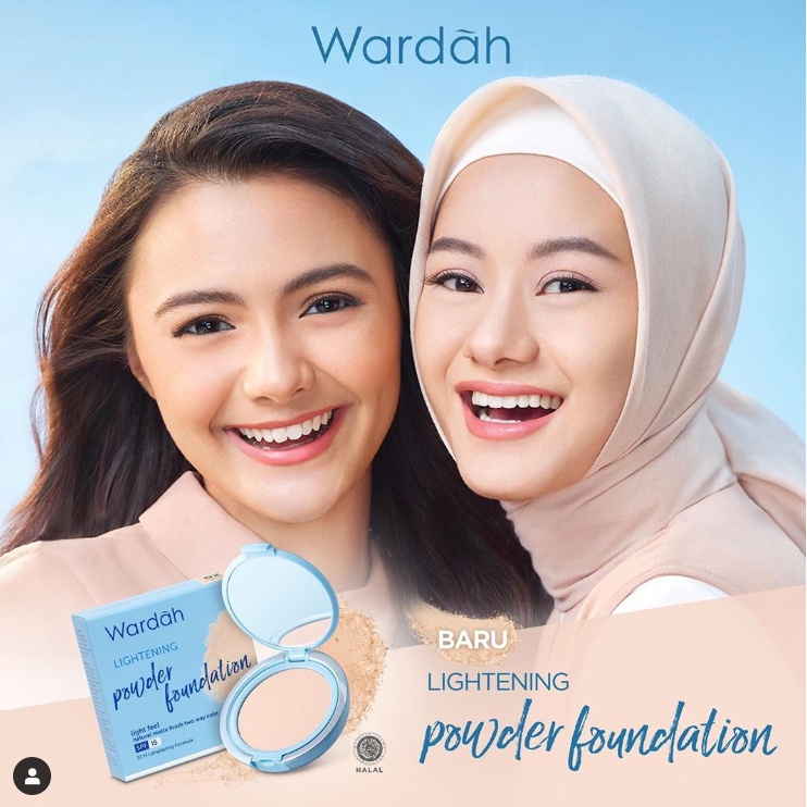 FULL SIZE &amp; REFILL Wardah Lightening Powder Foundation Two Way Cake Light Feel ( TWC ) (VH)