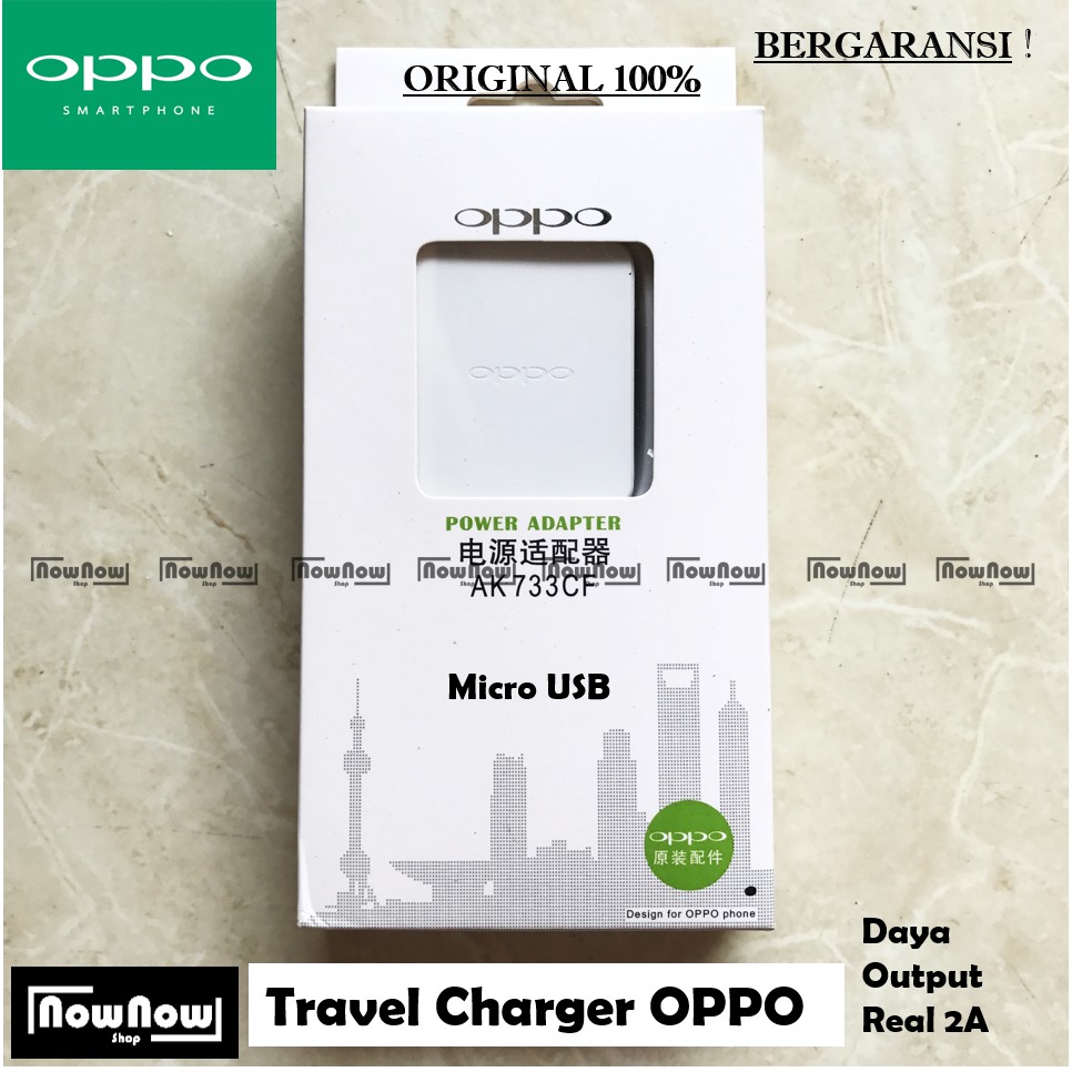 Charger Oppo 2A Original AK733CF Micro USB A31 A37 A39 A53 A57 A59 A77 Joy 3 Neo 5 5S 7 Mirror 3 R3