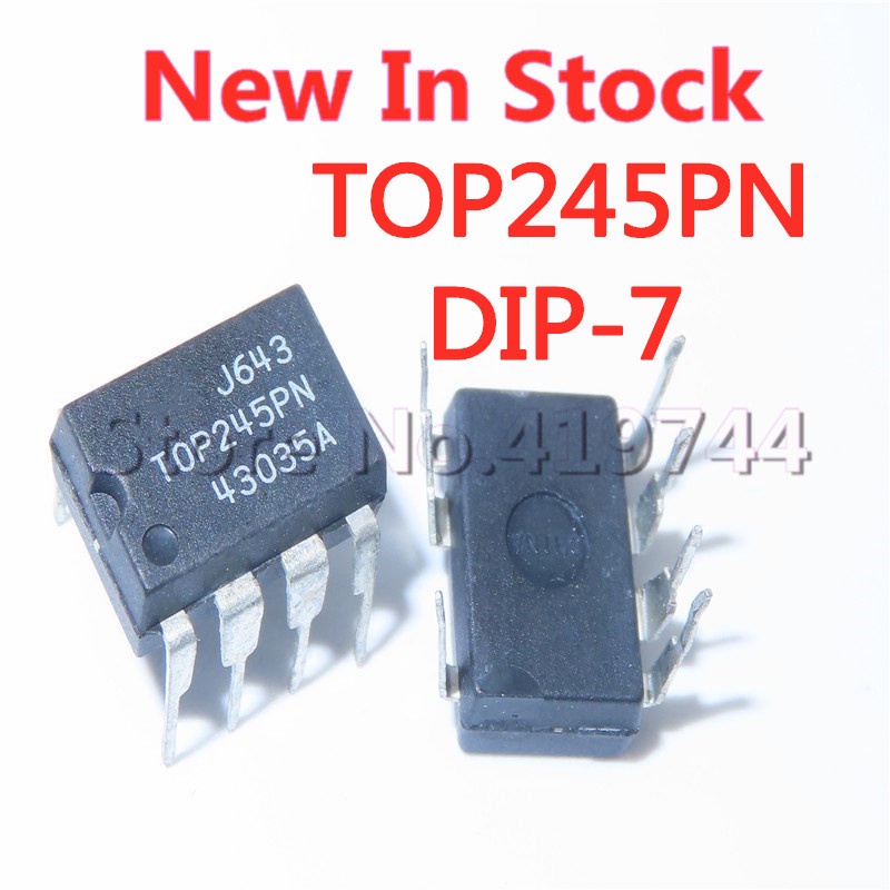 [xqx] 5pcs/lot TOP245PN TOP245 TOP245P DIP-7 LCD power management chip In Stock Baru Original