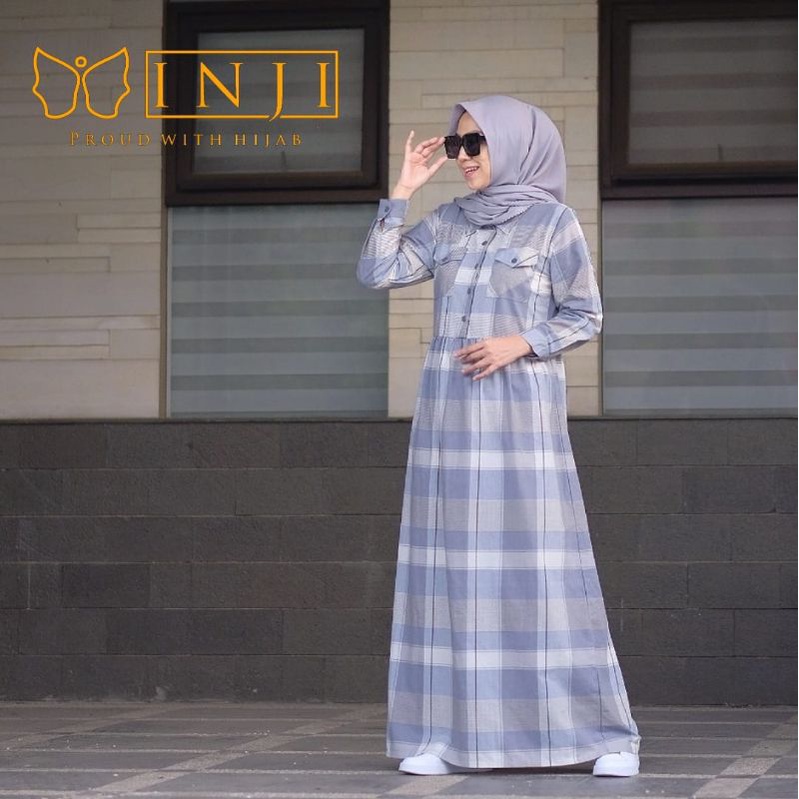 ZARA DRESS BY INJI ORII || GAMIS CASUAL LUAR BIASA 100%ORII