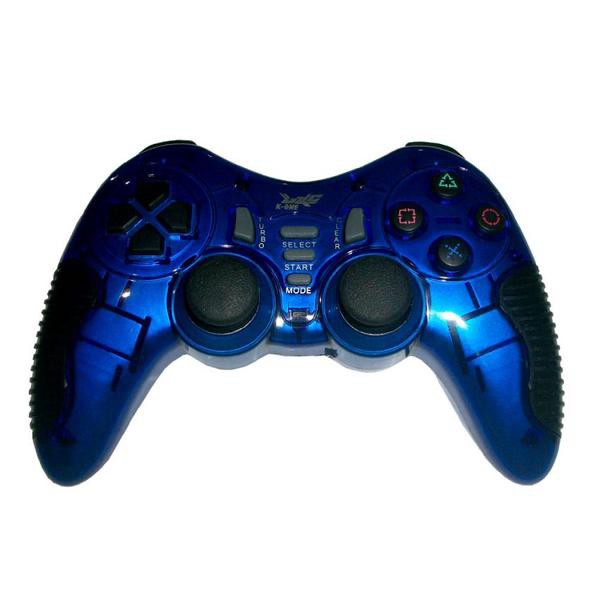 STIK / JOYSTICK / GAMEPAD TURBO WIRELESS K-ONE 3In1 (PC/PS2/PS3) BIRU