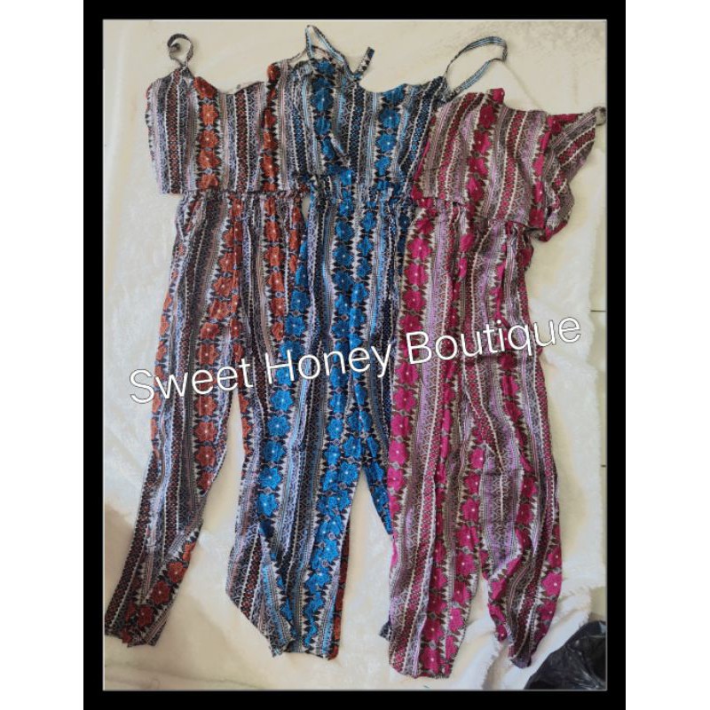 Sweet Honey ~ Grosir Jumpsuit Dewasa Twilight Panjang Etnik Tribal Grosir Jumpsuit Bali Murah [Bisa COD]