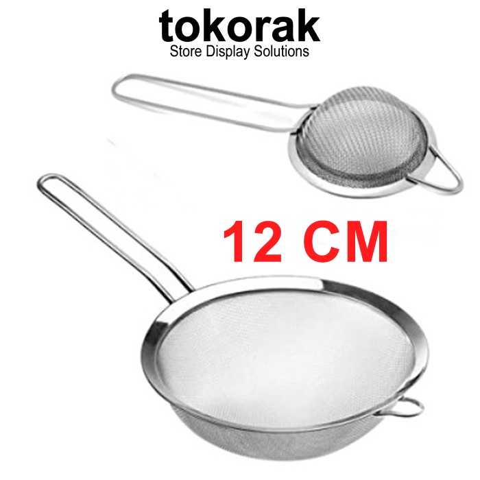 SARINGAN MINYAK 12 CM STAINLESS - SARINGAN TEH HALUS - SARINGAN CEKO