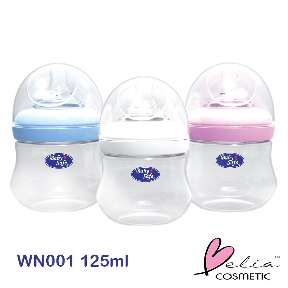❤ BELIA ❤ BABY SAFE Wide Neck Bottle 125 ml / 250 ml Botol susu bayi Milk Flow System 4oz 8oz 9oz WN001 / WN002 / WN04 / WN05 / WN06 / WN07 / WN08 / WN30