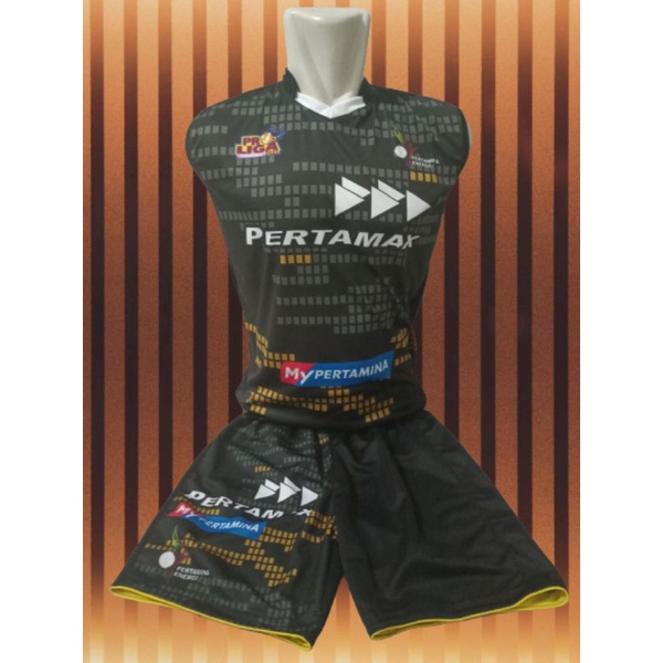 kaos olahraga Proliga Pertamina Pertamax songket(kode024)