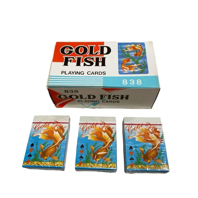 Kartu remi Gold fish 838 1box kecil