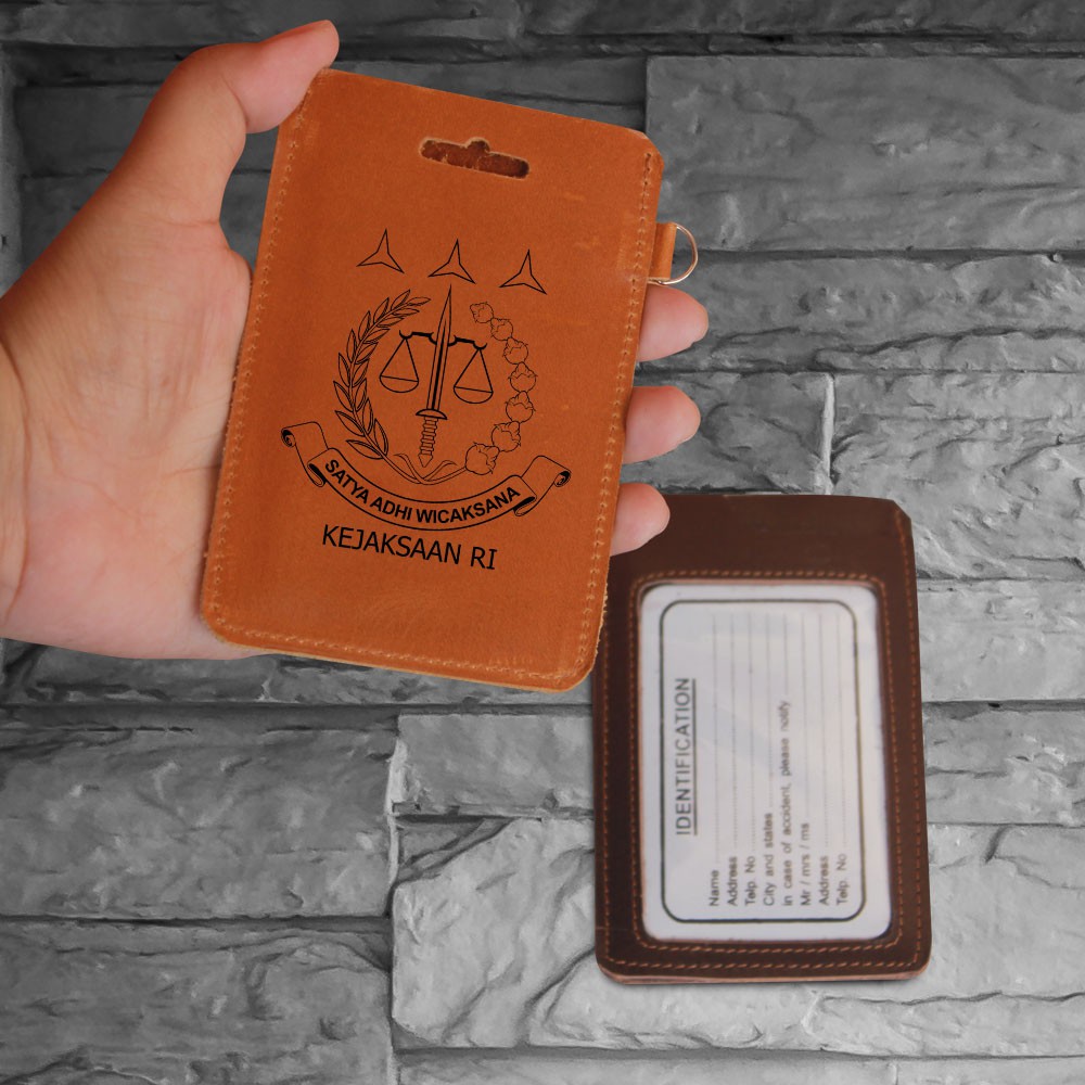 

ID Card Holder / Card Holder / Nametag / Cardholder Custom + GRATIS GRAFIR LASER CUSTOM