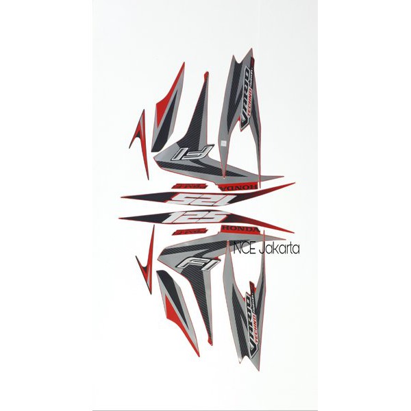 STIKER STRIPING VARIO TECHNO 2012 MERAH