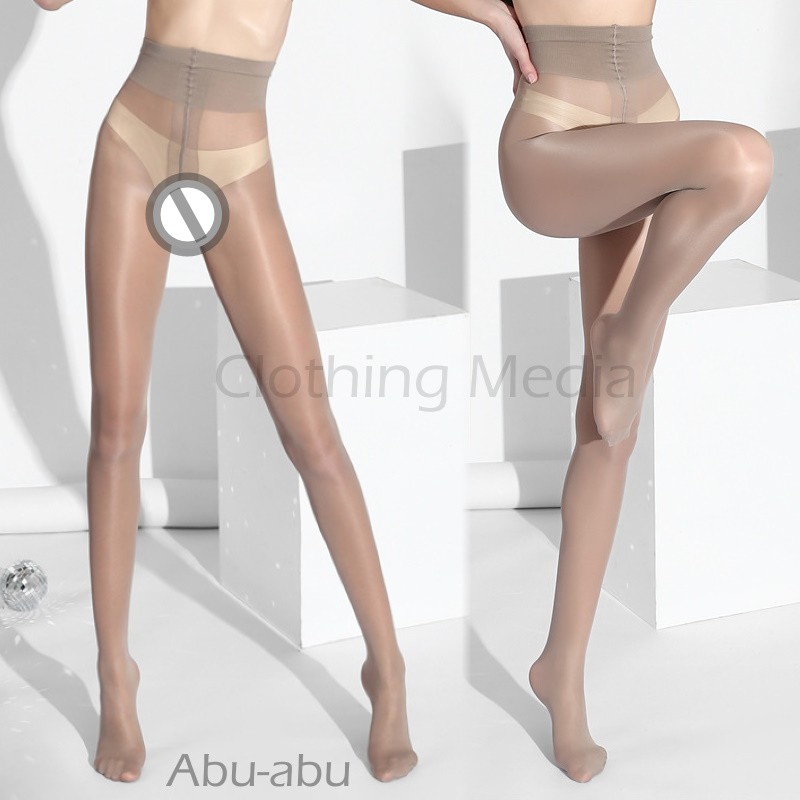 Pantyhose Lembut 30 Denier Halus Transparan T-Crotch Stocking High Waist
