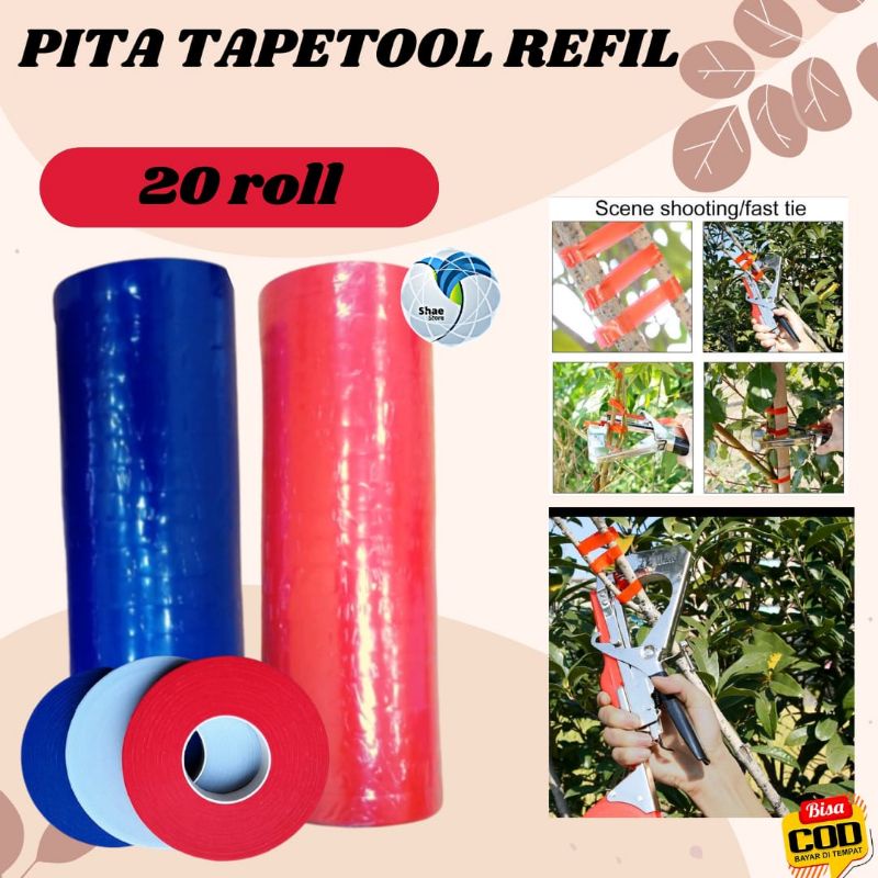 

30 M TAPE REFILL PITA TAPETOOL PITA ISI ULANG 20 ROLL 1 SLOOP 20 PCS