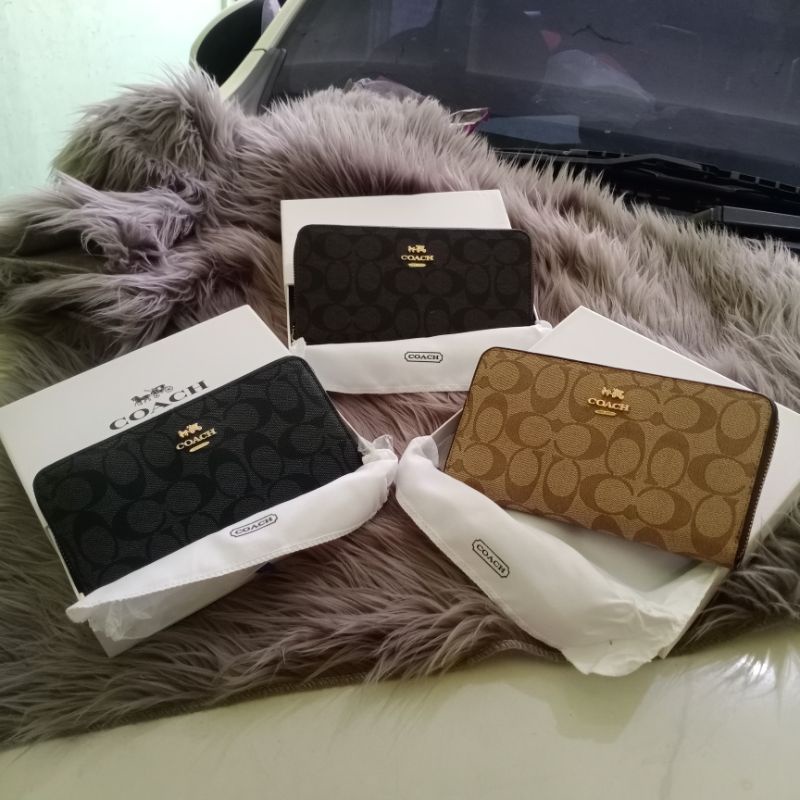 NEW ITEM dompet coach panjang 1 sleting free box