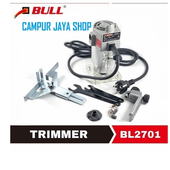 Mesin Trimmer Router profil kayu BL2701 Bull