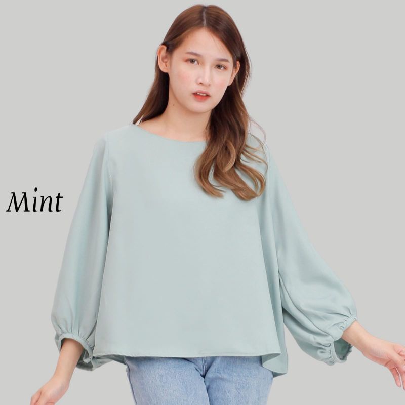 belouse | blouse balon oversize lengan panjang | blouse wanita | baju cewe