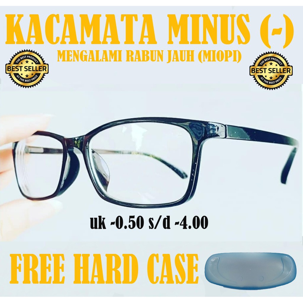 NEW!!! Frame Kacamata Minus (-) kacamata Baca Rabun Jauh Frame Kotak Keren Pria Wanita (unisex)