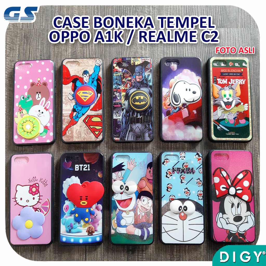 Case Boneka Tempel  Realme C11 A8 A31 A52 A72 A92 A91 F15 Realme 6 A12 A5S A7 A1K C2 REALME C3 5 5i A37 NEO 9 A3S A5