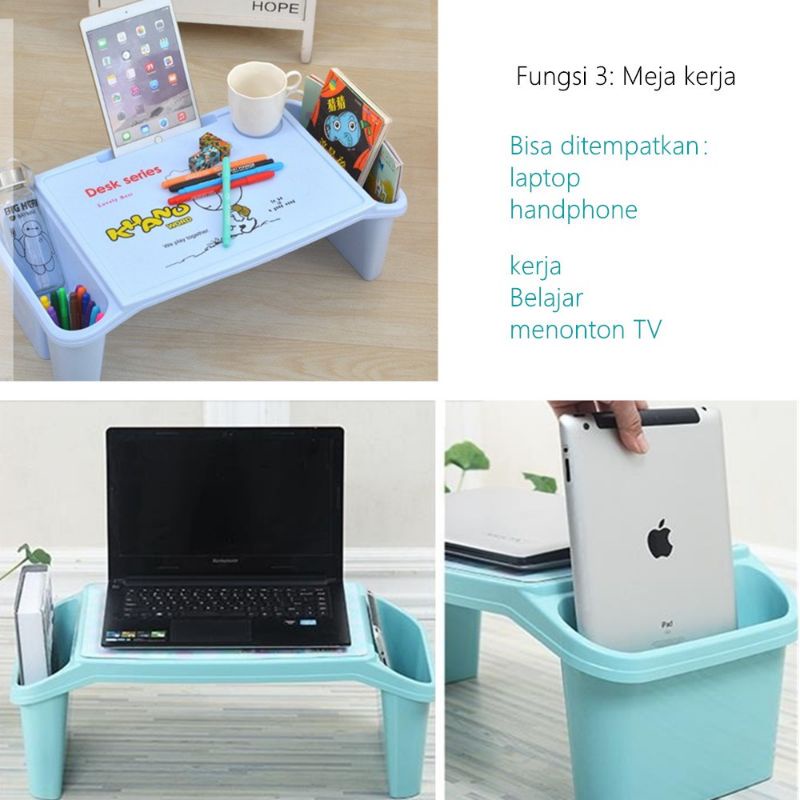 MJ88 Ready Meja Belajar Anak karakter Plastik / meja tablet ipad Laptop /  Meja makan anak plastik multifungsi super murah