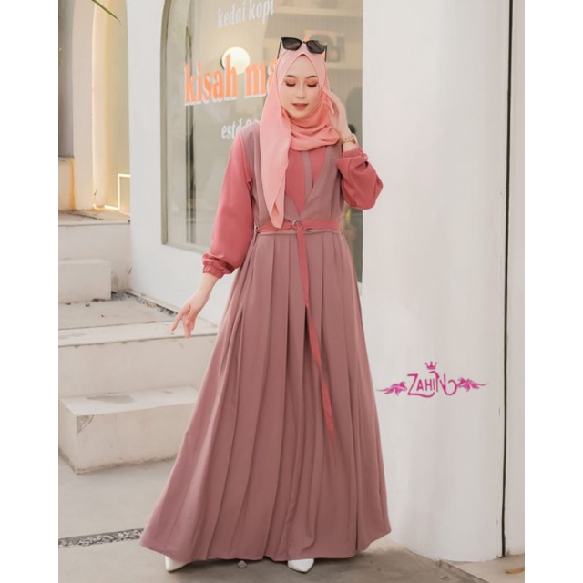 Gamis Laura By Zahin Original Gamis Itycrepe Premium