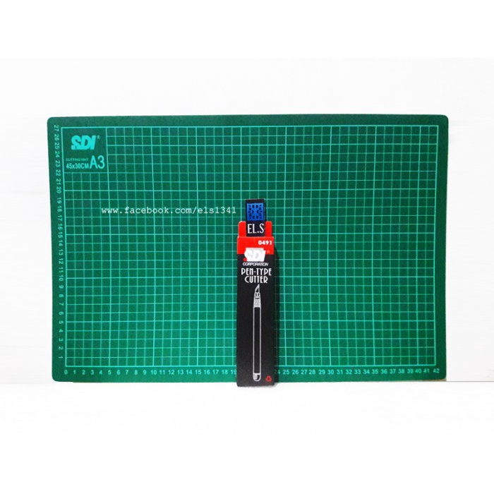 

CODE164 Paket SDI Cutting Mat A3 + Pen Cutter