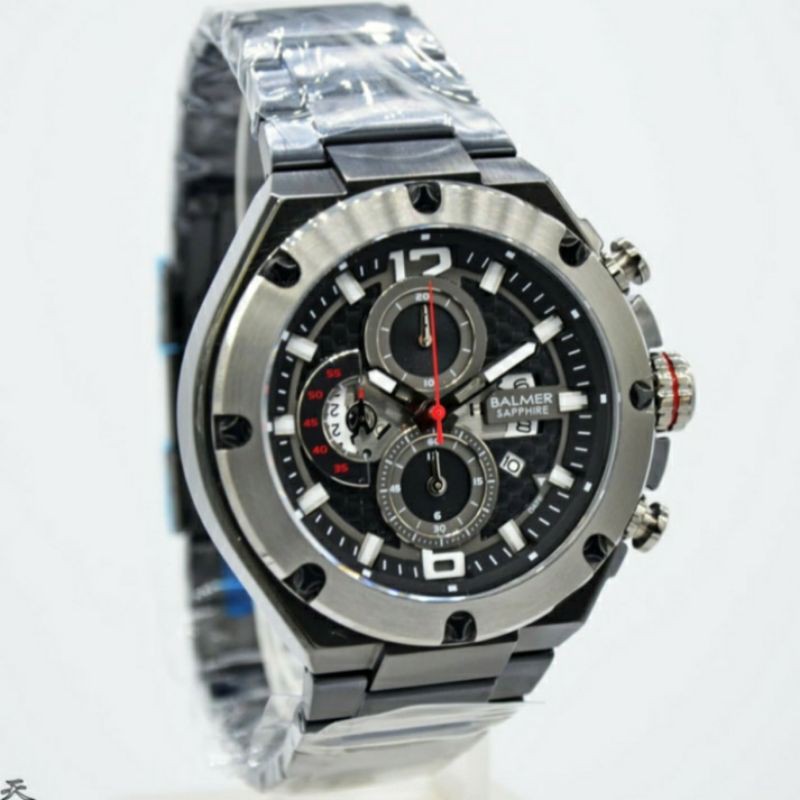 JAM TANGAN PRIA BALMER B.8117 SAPPHIRE ORIGINAL - Black