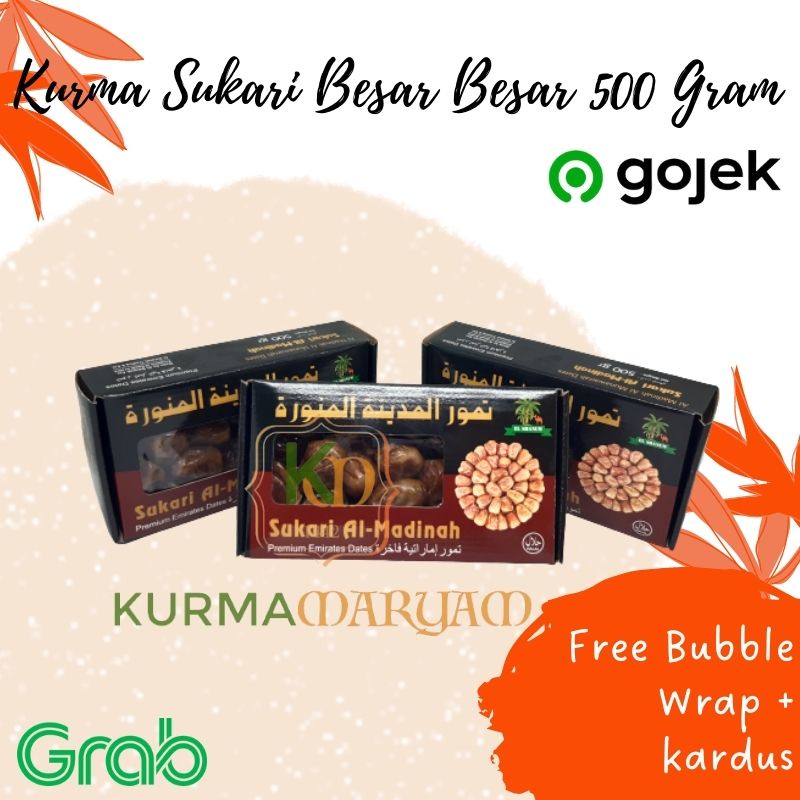 

[ KM ] KURMA RAJA SUKARI 500 GR Kemasan Tebal Premium NR Bukan Thinwal Original / Sukkari 500 Gram / Oleh Oleh Haji Dan Umroh