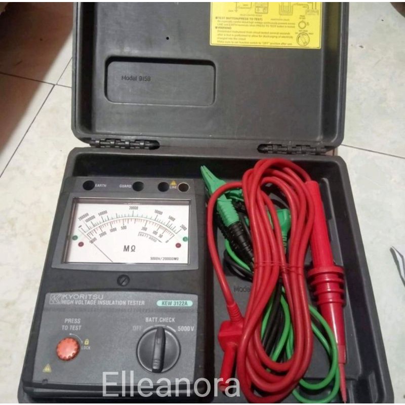 Marger High Voltage Insulation Tester Kyoritsu KEW 3122A Original