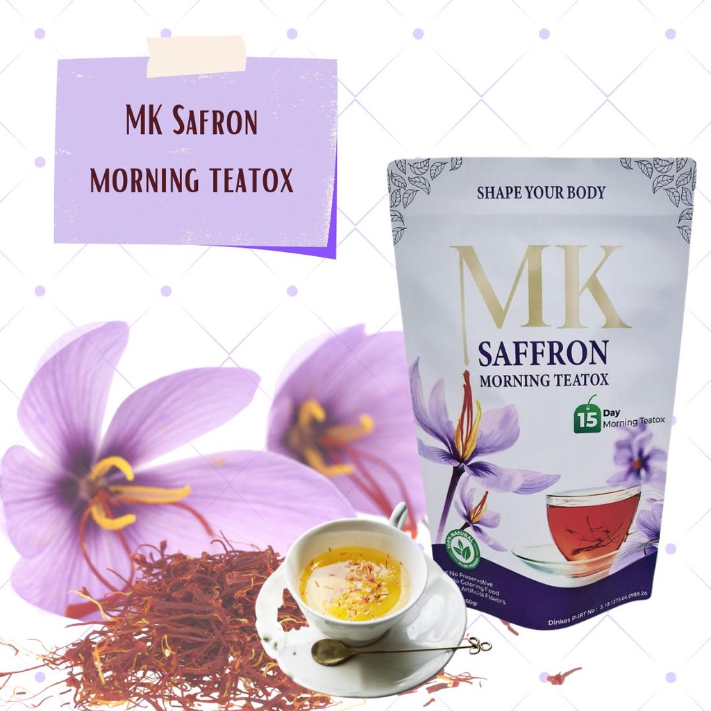 

TEH DIET - MK DAY TEATOX - TEH PELANGSING - SAFFRON TEA