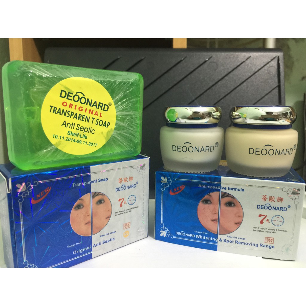 Deoonard Blue 20gr Cream + Soap Hijau Anti Spetic