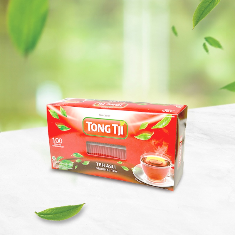 

Tong Tji Original Tea dgn Amplop 100s, Teh Celup per Karton isi 10 pack