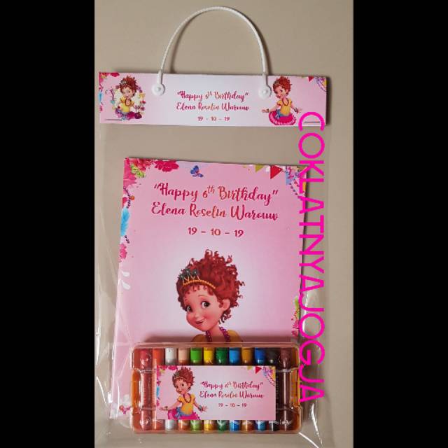 

Birthday Goodie Bag Isi Buku Aktivitas dan Crayon Standar Tema Fancy Clancy Nancy