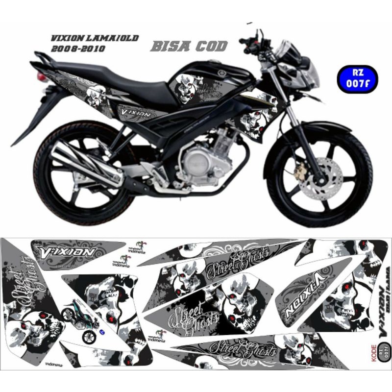 Striping stiker yamaha vixion lama 2009-2012 sticker Vixion old Lis body variasi Vixion custom